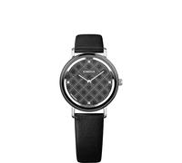 JOWISSA Stahl/Schwarz AnWy Schweizer Damenuhr J6.226.M