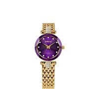 Jowissa Violett/Gold Facet Strass Schweizer Damenuhr J5.631.S