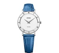 JOWISSA Weiss/Blau/Silber Roma Schweizer Damenuhr J2.275.M