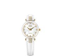 Jowissa Weiss/Gold Facet Strass Schweizer Damenuhr J5.618.S