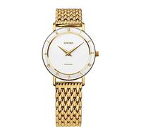 JOWISSA Weiss/Gold Roma Schweizer Damenuhr J2.286.M