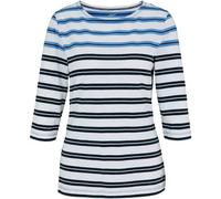 JOY sportswear - JANETTE 3/4 Arm Shirt white breeze stripes - Gr. - 38