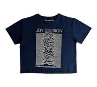 Joy Division Crop Top T Shirt Unknown Pleasures Nue offiziell Damen Denim L