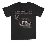 Joy Division T Shirt A Means to An End Band Logo Nue offiziell Herren Schwarz S