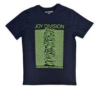 Joy Division T Shirt Unknown Pleasures FP Nue offiziell Unisex Navy Blau XL