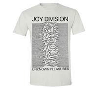 Joy Division Unisex Erwachsene Unknown Pleasures T-Shirt, weiß, XXL