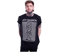 Joy Division - Unknown Pleasures Black - T-Shirt - Schwarz - L - 100% Baumwolle,Jersey Schwarz L