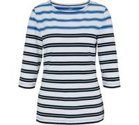 JOY sportswear - JANETTE 3/4 Arm Shirt white breeze stripes - Gr. - 42