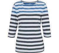 JOY sportswear - JANETTE 3/4 Arm Shirt white breeze stripes - Gr. - 36