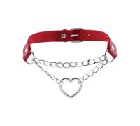 Joy Jewels Sexy Heart Chain Necklace Red