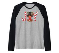 Joy Melanin Weihnachtspullover, hässlich, für Mädchen, Magic Queen, Schwarz Raglan