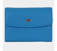 JOY RFID Mini Geldbörse slim 3 Kartenfächer blau Damen - Leder