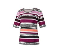 Joy Sportswear Damen Shirt ALMA, bequemes Sportshirt, ideal für Sport und Freizeit 38, Pflaume gestreift