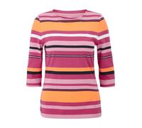 JOY sportswear - SARINA 3/4 Arm Shirt fuchsia red stripes - Gr. - 50