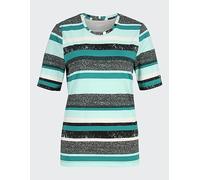 JOY sportswear T-Shirt LARA Cosmic Green Stripes Damen 36