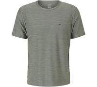 Funktionsshirt JOY SPORTSWEAR "T-SHIRT VITUS", Herren, Gr. 52, grün (smoky grün meliert), Stoff, Obermaterial: 90% Polyester, 10% Elasthan, meliert, sportlich, Rundhals, Kurzarm, Shirts (28310343-52)