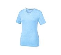 Joy Sportswear Zamira T-Shirt für Damen aus atmungsaktivem Elasthan, Hochwertiges Sportshirt im Kurzarm-Schnitt mit elegantem V-Ausschnitt 38, Blue Bell Melange