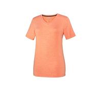 Joy Sportswear Zamira T-Shirt für Damen aus atmungsaktivem Elasthan, Hochwertiges Sportshirt im Kurzarm-Schnitt mit elegantem V-Ausschnitt 40, Melone Melange