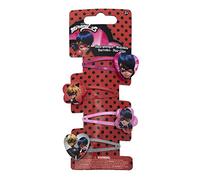 Joy Toy 65981 Figuren & Charactere Miraculous Haarspangen - 4 Motive - auf backercard 5x1x15 cm, girls, Lavendel, Orange, Grau