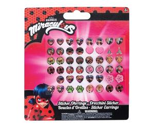 Joy Toy 65984 Miraculous Stickerohrringe Auf Backercard 13x0, 2x14 cm