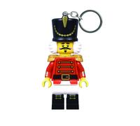 LEGO Iconic Nussknacker Schlüsselanhänger mit LED-Taschenlampe (KE214H) - 9 cm große Weihnachts-Minifigur - festliches Schlüssellicht - ideales Geschenk für Kinder & LEGO Fans