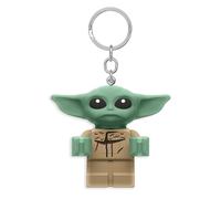 LEGO Star Wars The Mandalorian - Große 5,1 cm große Figur Schlüsselanhänger Licht - Grogu (KE179AH), Grün , Large - 2 inches tall