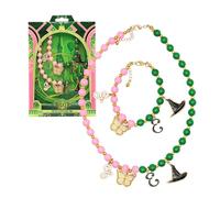 Joy Toy - Wicked Halskette und Armband Glinda & Elphaba, Grün, Pink, Gold