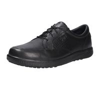 JOYA Boston Black, Herren Schnürschuh mit Obermaterial aus weichem Leder und Glattlederfutter, schwarz, 41