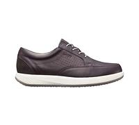 JOYA Boston Dark Brown, Herren Sneaker aus weichem Leder und Glattlederfutter, Dunkelbraun, 47