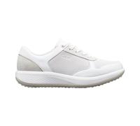JOYA Britt White, Damensneaker aus Textil sowie Leder für gesundes, entspanntes Gehen im Alltag, schicke Freizeitschuhe in Weiß