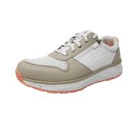 JOYA Dynamo Zip White-beige, umwerfender Schnürschuh im Retro-Look für Damen, aus Premiumleder in Weiß/Beige, die ideale Kombination aus Dämpfung, Rückfederung und Stabilität