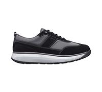 JOYA David II Black, Herren Sneaker, gepolsterte, Bequeme und atmungsaktive Freizeitschuhe, schwarz/grau