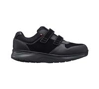 JOYA Dynamo mit Klettverschluss Black, Herren Klettsneaker aus Nubukleder und Textil, 43 2/3