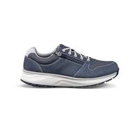 JOYA Dynamo Zip Blue II, bequemer Herren Sneaker aus weichem Nubukleder mit Schnürung und Reißverschluss, in modernem Blau Gr. 41 2/3