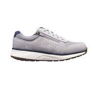 JOYA Dynamo Zip M Grey, Herrensneaker im Retro-Look aus Veloursleder, für Bequeme Bewegung im Alltag, gesunde Herrenschuhe, Grau, 43