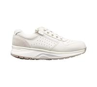 JOYA Dynamo Zip W White, Damensneaker in stilvollem Look aus Veloursleder, für Bequeme Bewegung im Alltag, komfortable Damenschuhe, Weiß, 42 1/3