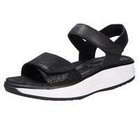 Joya Flores Black, Sandale, Full Grain Leather/Velour Leather, Active-Sohle, Kategorie Emotion 891san Schwarz Gr. 37