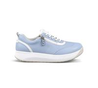 JOYA Laura Light Blue III, dezenter und extrem bequemer Schnürschuh für Damen, aus Premiumleder in hellem Blau, bietet eine hervorragende Dämpfungswirkung sowie ausgewogene Druckverteilung beim Gehen