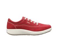 JOYA Lucy Red, Sneaker für Damen aus Veloursleder und atmungsaktivem Netzfutter, rot, 41