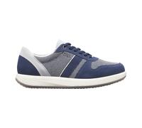 JOYA Sven Blue, Herrensneaker aus Veloursleder sowie Textil für gesundes, entspanntes Gehen im Alltag mit Massageeffekt an der Fußsohle, schicke Freizeitschuhe in dunklem Blau