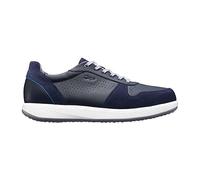 JOYA Sven Dark Blue, Herrensneaker aus Veloursleder und Textil, für gesunde Bewegung im Alltag, schicke Freizeitschuhe, Dunkelblau, 43