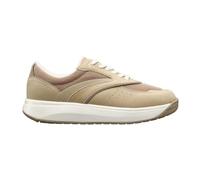 JOYA Sydney II Beige, Sneaker für Damen aus Nubukleder und Mesh mit reflektierenden Details, beige, 37