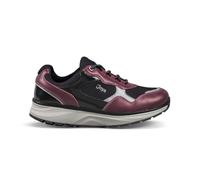 JOYA Tina III pink-Black, sportlicher Sneaker für Damen aus leichtem, atmungsaktivem Glattleder sowie Textil und mit komfortabler Dämpfung, in schicker Pink-Schwarz-Kombi