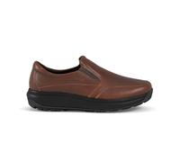JOYA Traveler II Brown, bequemer Slipper für Herren aus atmungsaktivem Premiumleder und mit sehr komfortabler Dämpfung, in sattem Braun, Businessschuh und EIN absoluter Klassiker
