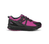 JOYA Veloce STX Pink - Pink-schwarzer Damen Sneaker aus Ripstop-Nylon-Mesh zum Schnüren.