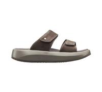 JOYA Vienna II Brown, Hausschuhe für Damen, Sandale mit Klettverschluss, braun, 38