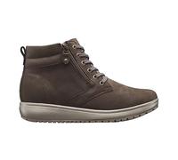JOYA Wilma II Brown, Chukka-Schnürstiefel für Damen, aus geschliffenem Vollnarbenleder, dunkelbraun, 42 1/3