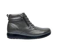 JOYA Wilma II Dark Grey - Damen Schnürstiefel aus Glattleder - 37 2/3