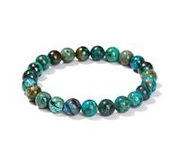 Joyas Minerales Azurit-Armband - 100% echte Natursteine | Bequem & elegant | Elastische koreanische Schnur | Inkl. Geschenkbox (Azurit, 6mm)