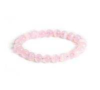 Joyas Minerales Rosa Calcit-Armband - 100% echte Natursteine | Bequem & elegant | Elastische koreanische Schnur | Inkl. Geschenkbox (Rosa Calcit, 8mm)